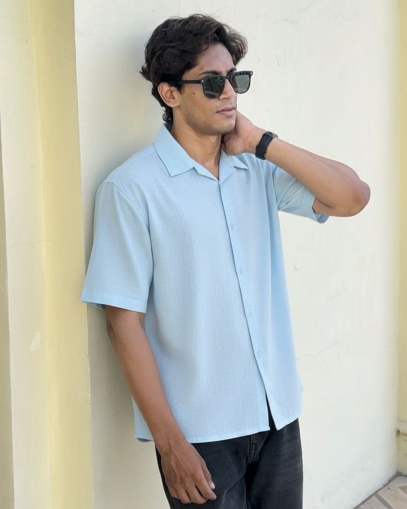 Minimal Oversized Half Sleeve Shirt