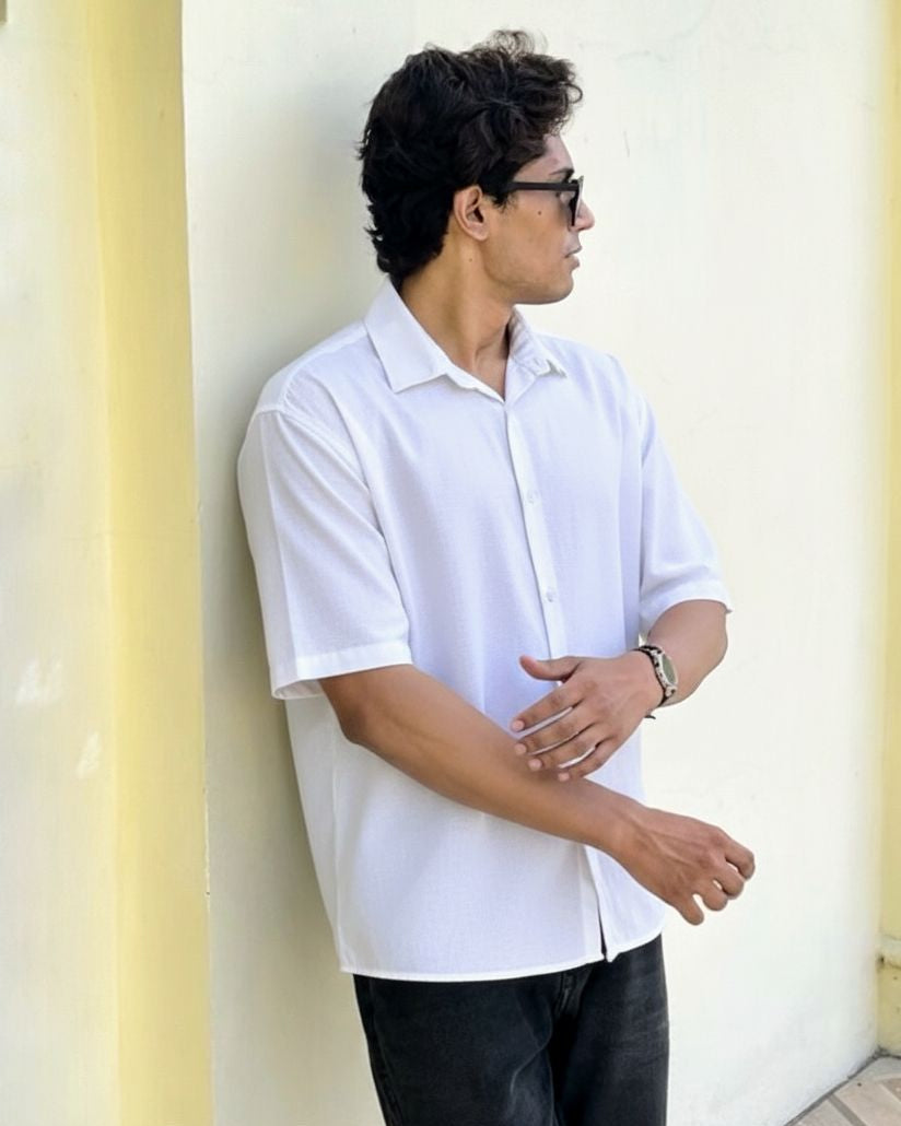 Minimal Oversized Half Sleeve Shirt