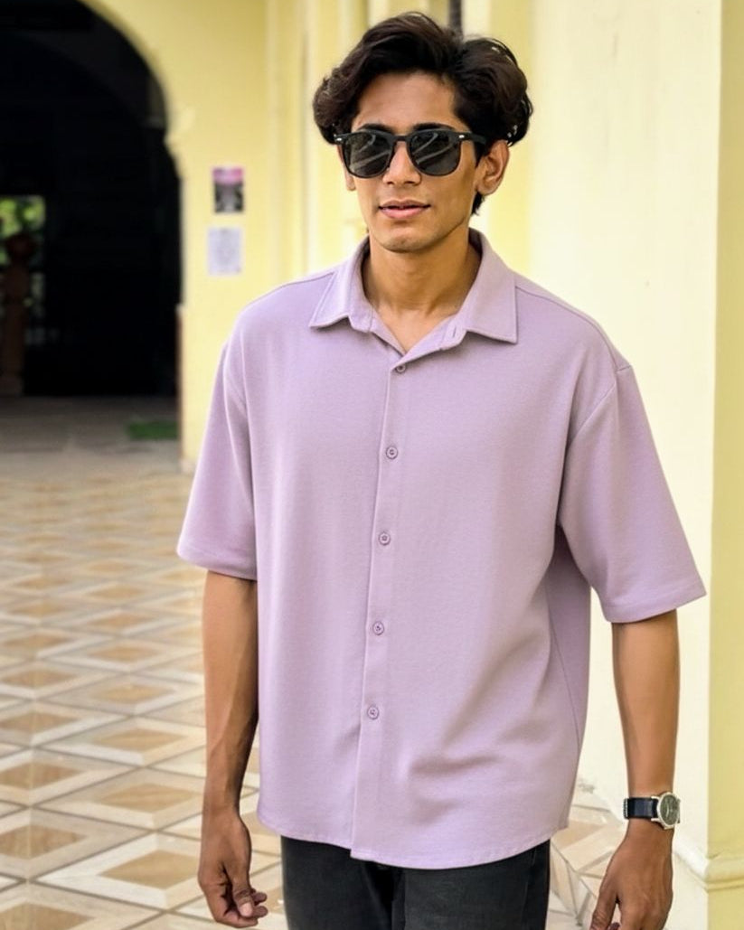 Minimal Oversized Half Sleeve Shirt