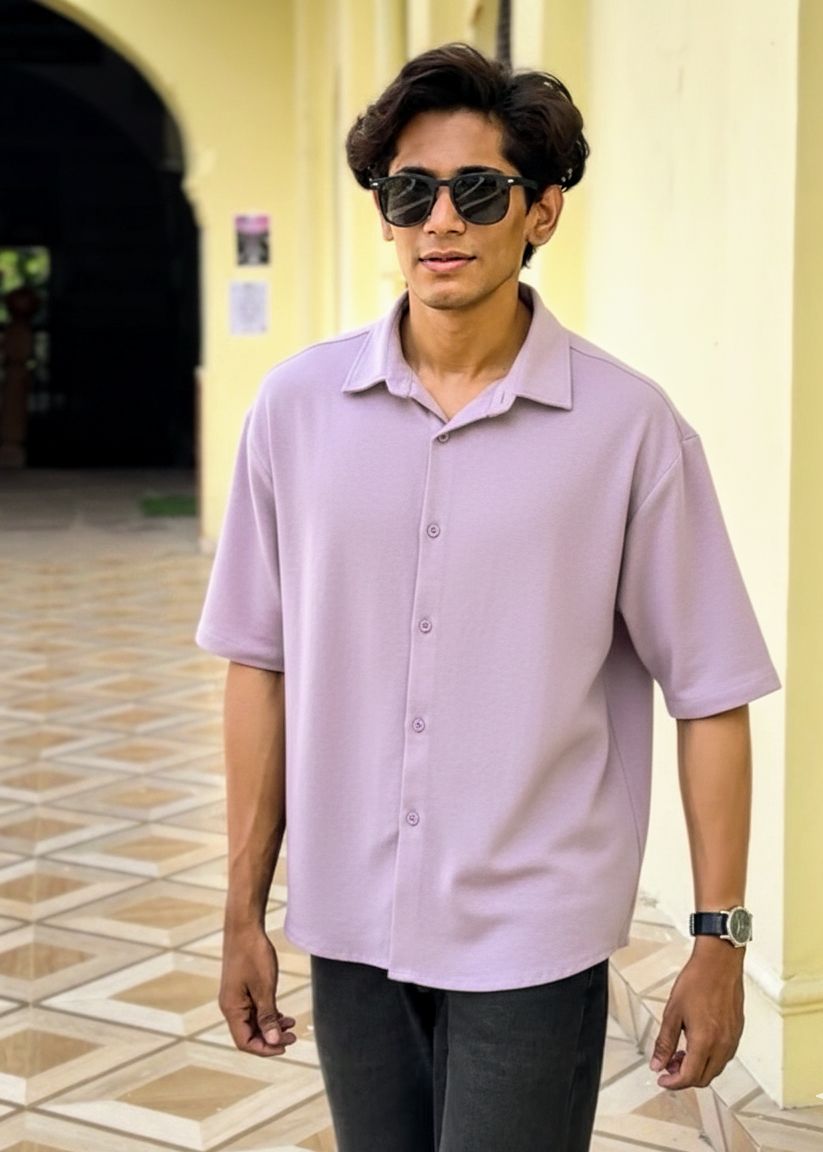 Minimal Oversized Half Sleeve Shirt