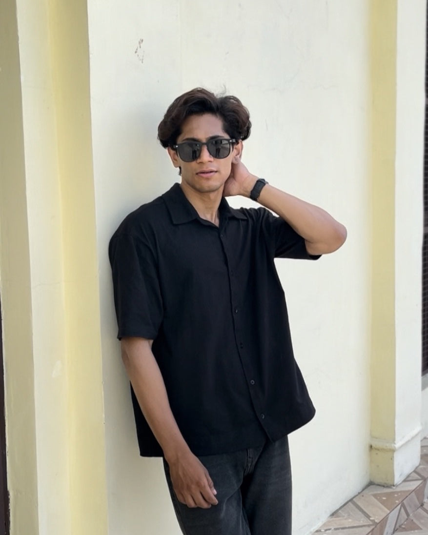 Minimal Oversized Half Sleeve Shirt