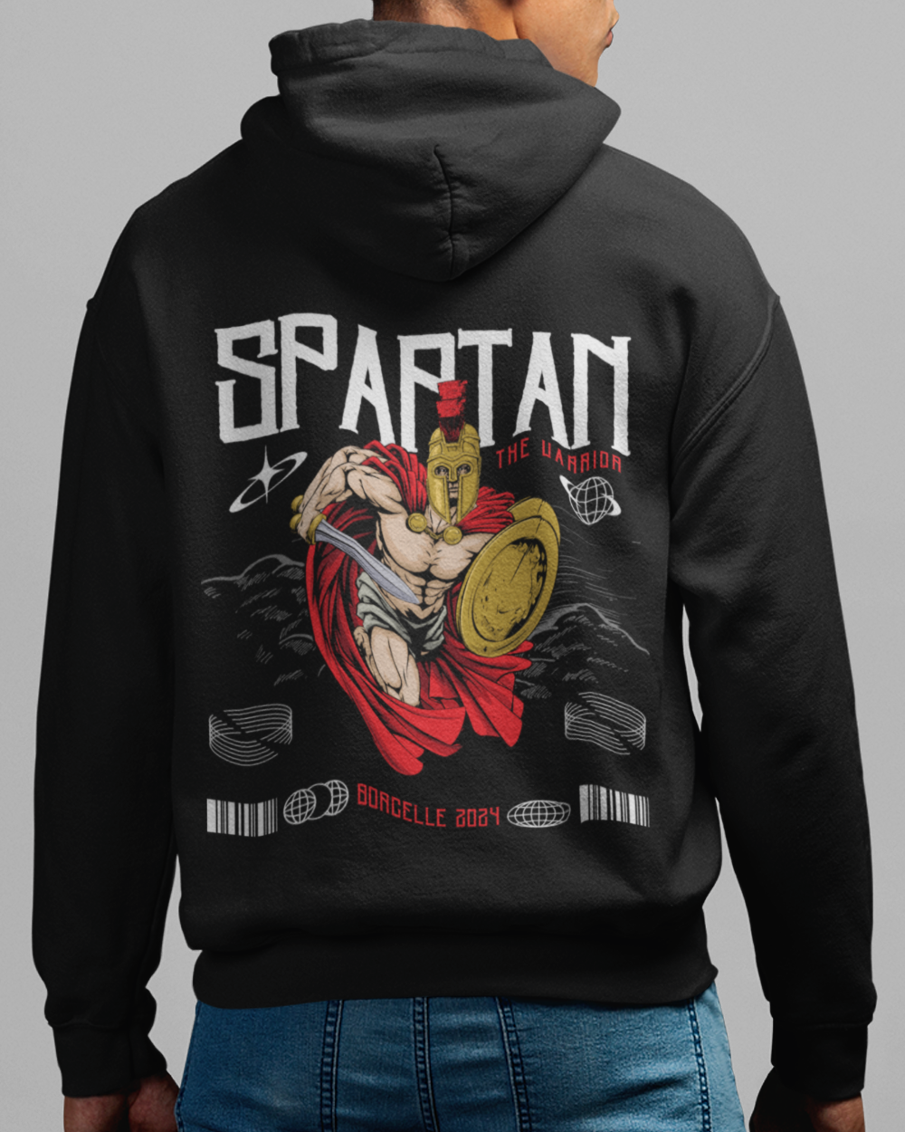 Oversized 'SPARTAN' Hoodie