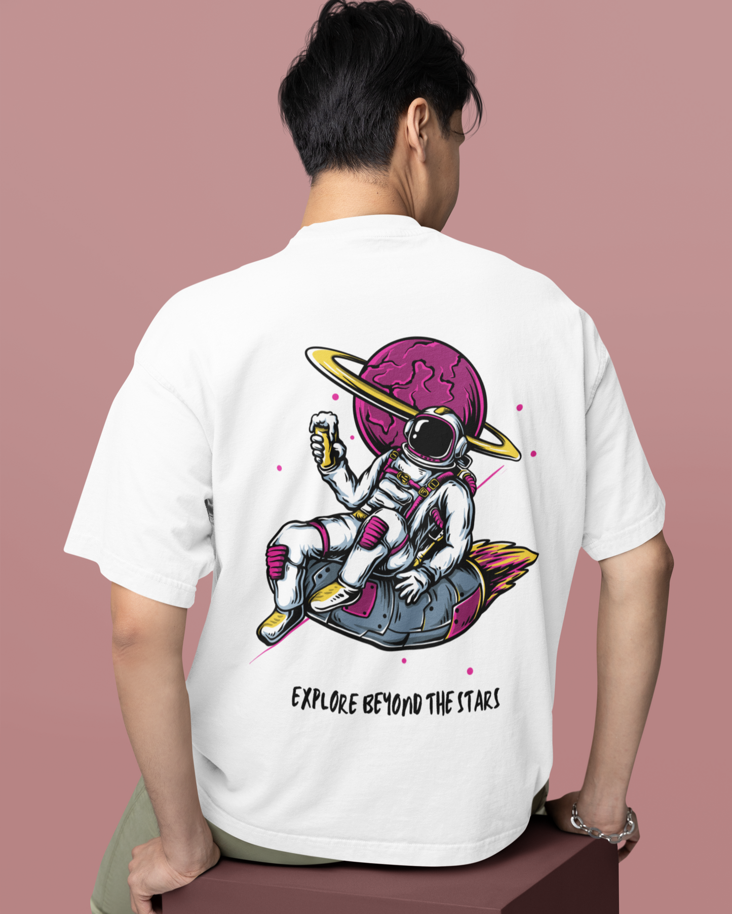 Terry Oversized 'ASTRONAUT' Tee