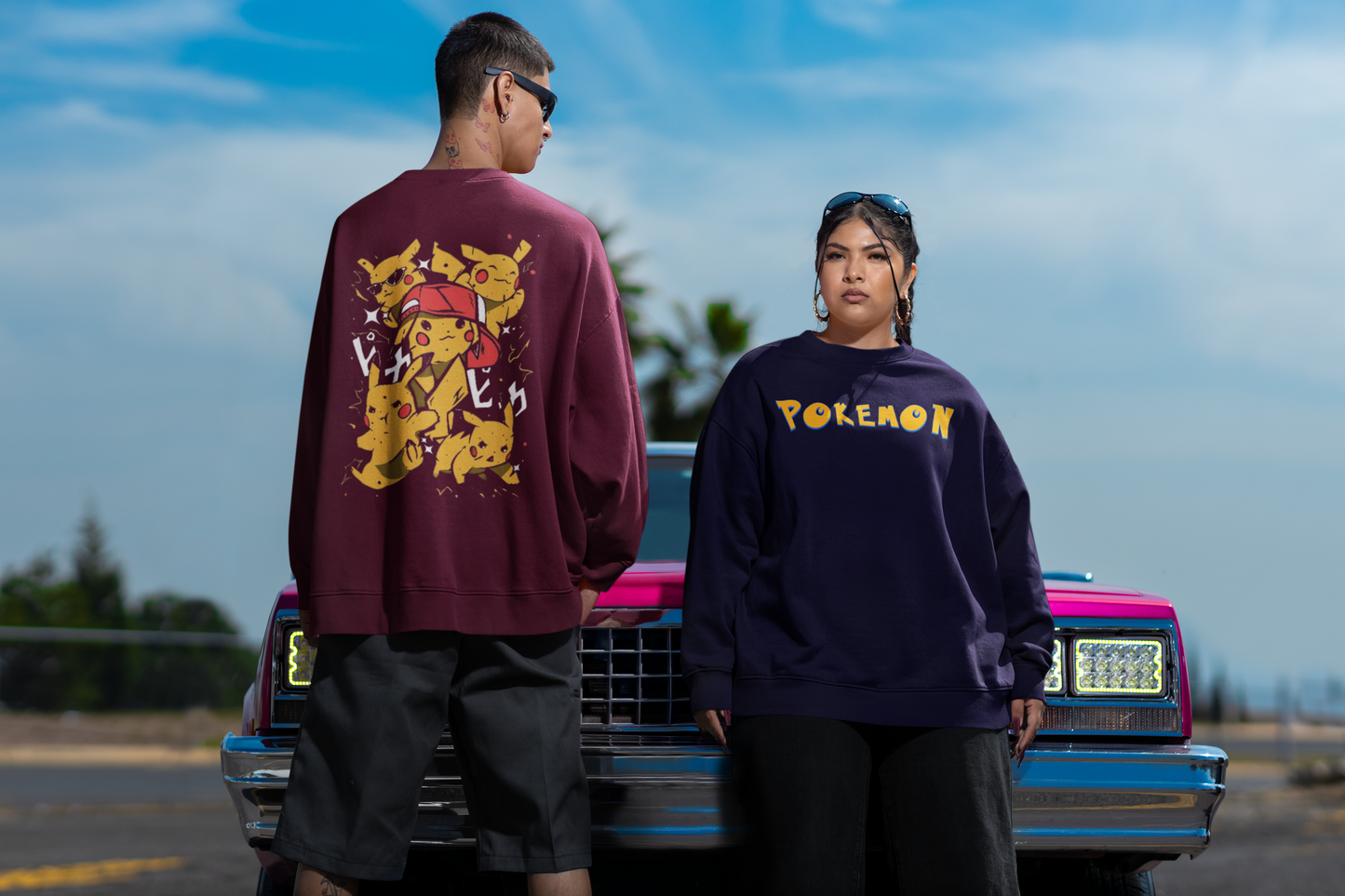 Oversized 'POKEMON' Sweatshirt