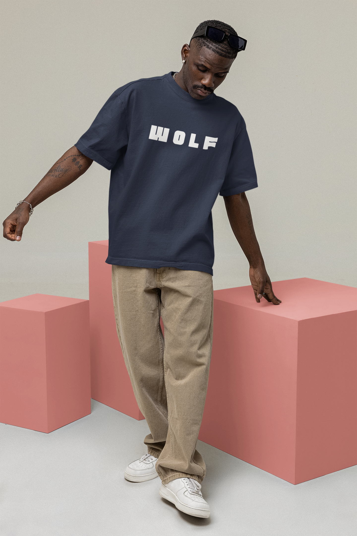 Classic Oversized 'WOLF' Tee