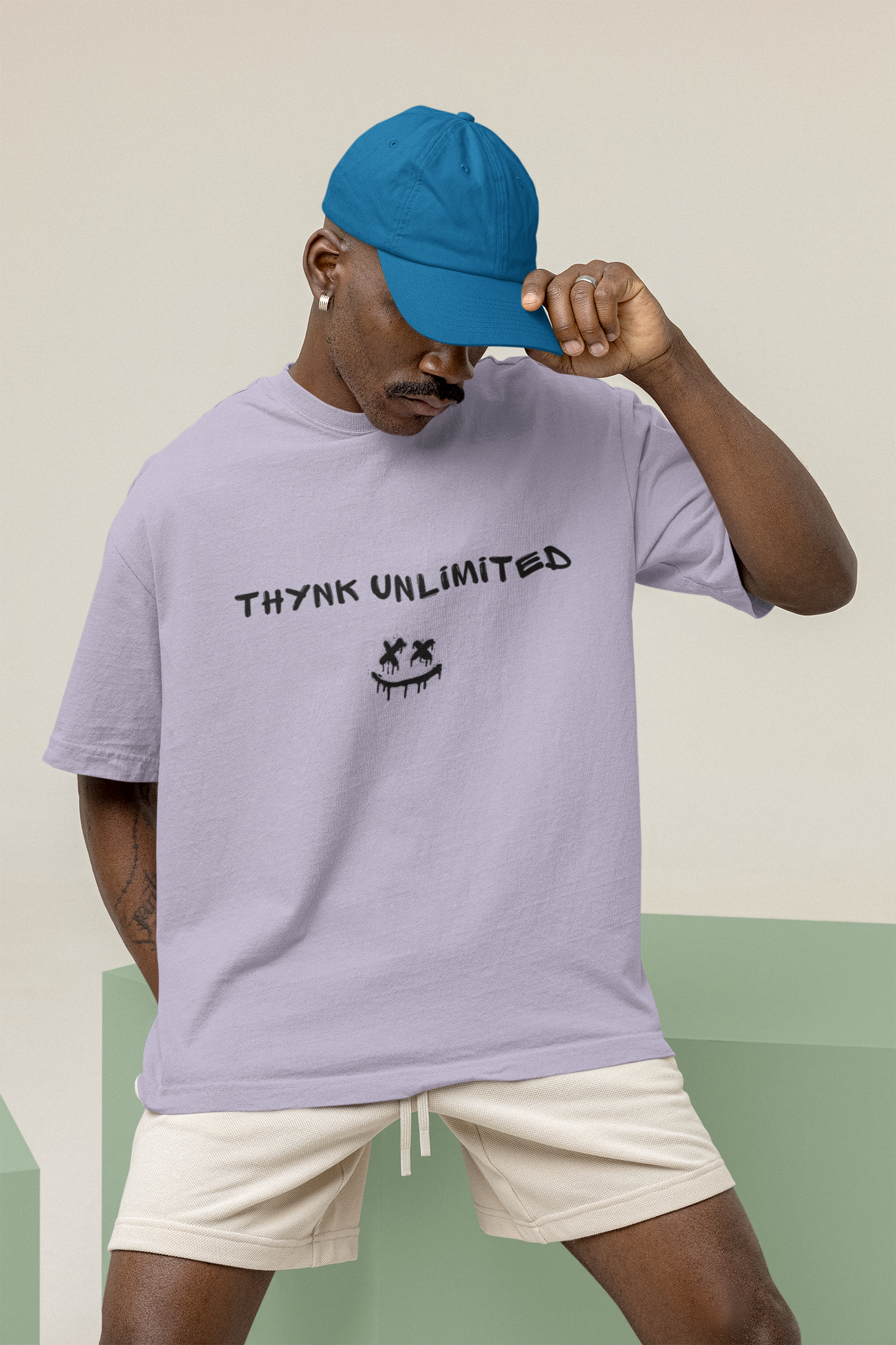 Terry Oversized 'STREET ART' T-Shirt