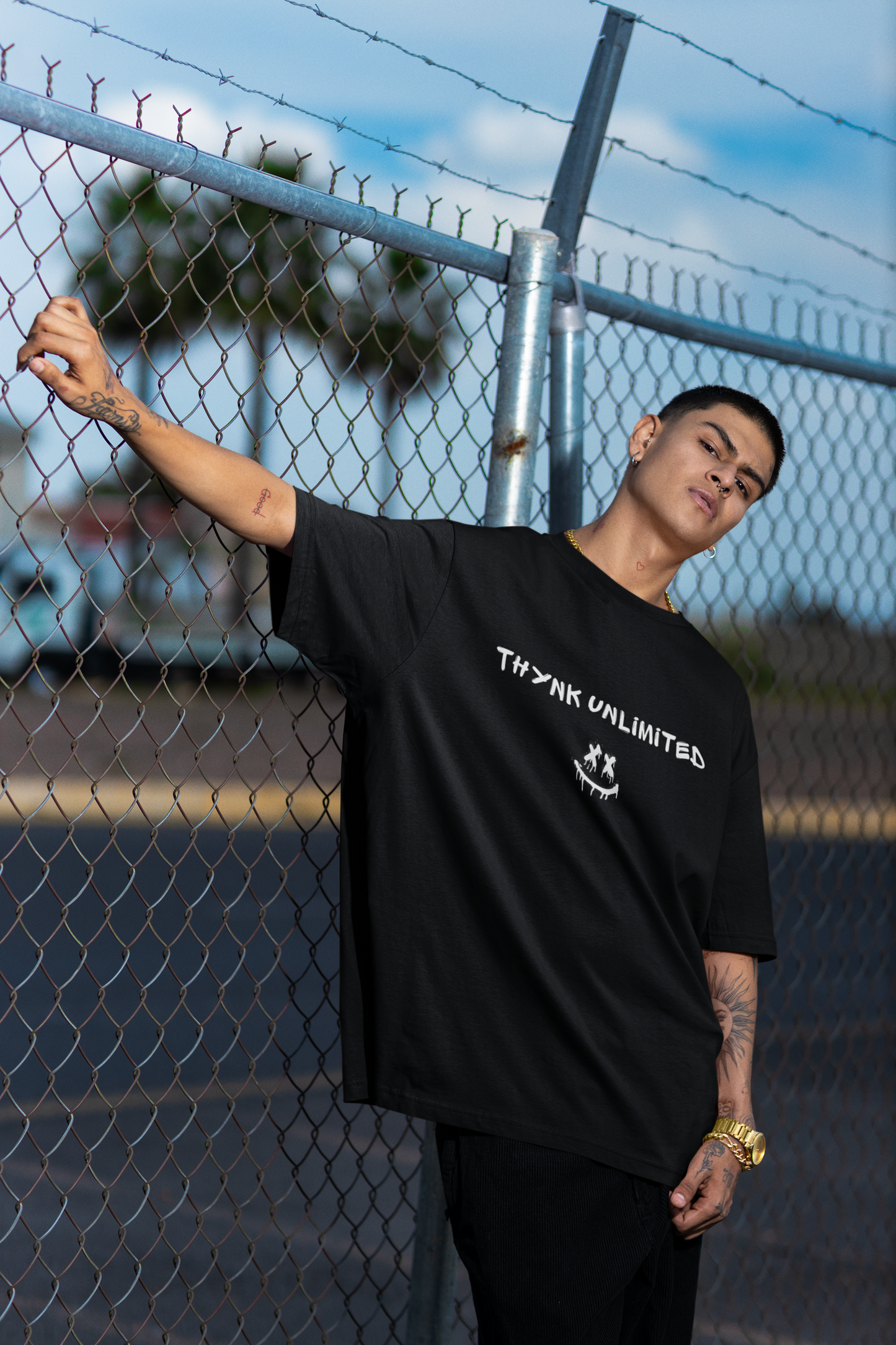 Terry Oversized 'STREET ART' Tee