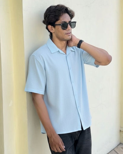 Minimal Oversized Half Sleeve Shirt