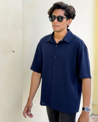 Minimal Oversized Half Sleeve Shirt