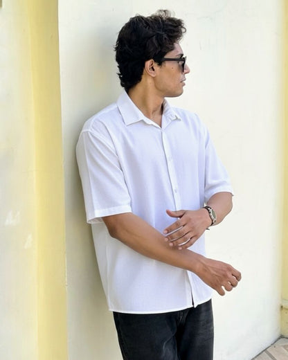Minimal Oversized Half Sleeve Shirt
