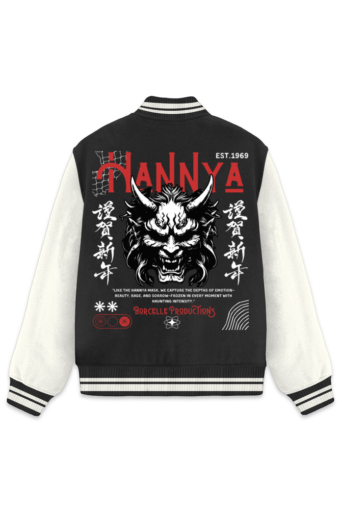 Classic "HANNYA" Varsity Jacket