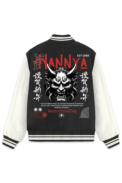 Classic "HANNYA" Varsity Jacket