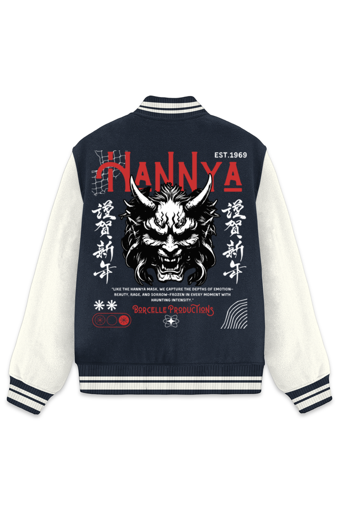 Classic "HANNYA" Varsity Jacket