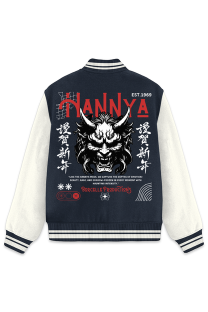 Classic "HANNYA" Varsity Jacket