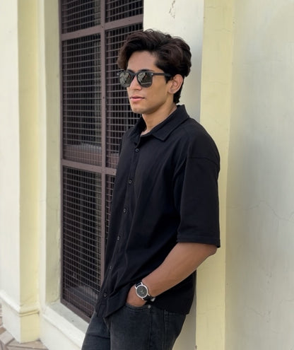 Minimal Oversized Half Sleeve Shirt