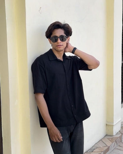 Minimal Oversized Half Sleeve Shirt