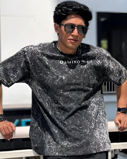 Minimal Oversized Acid Wash Tee