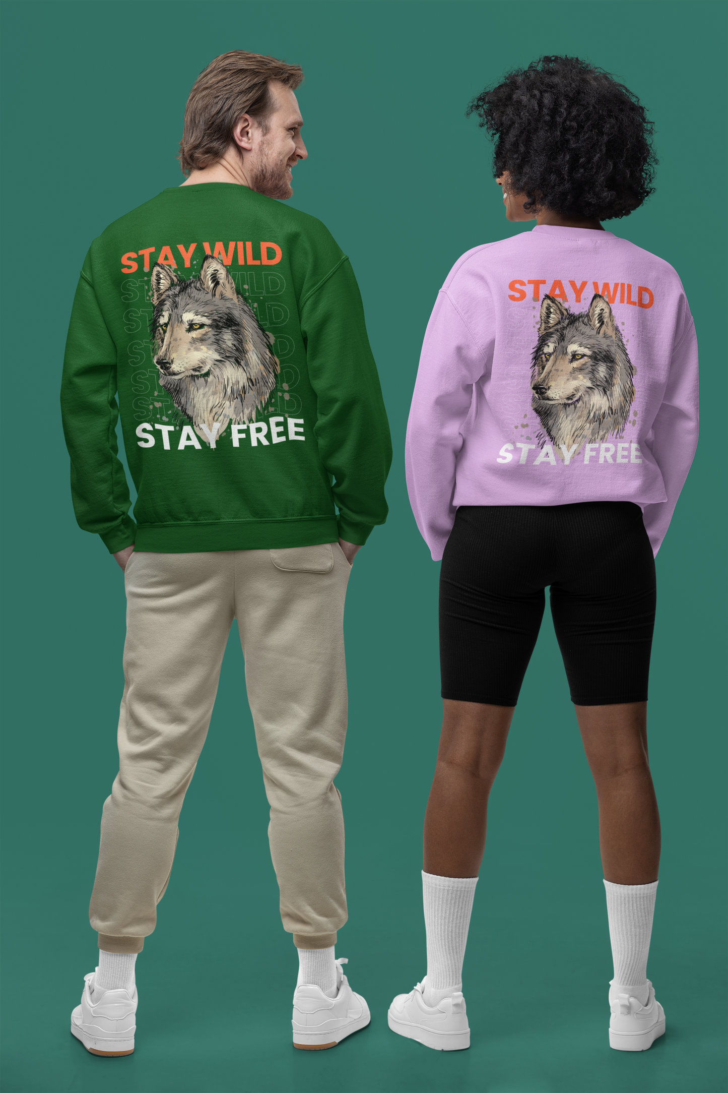 Oversized 'STAY WILD' Sweatshirt