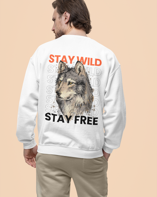 Oversized 'STAY WILD' Sweatshirt