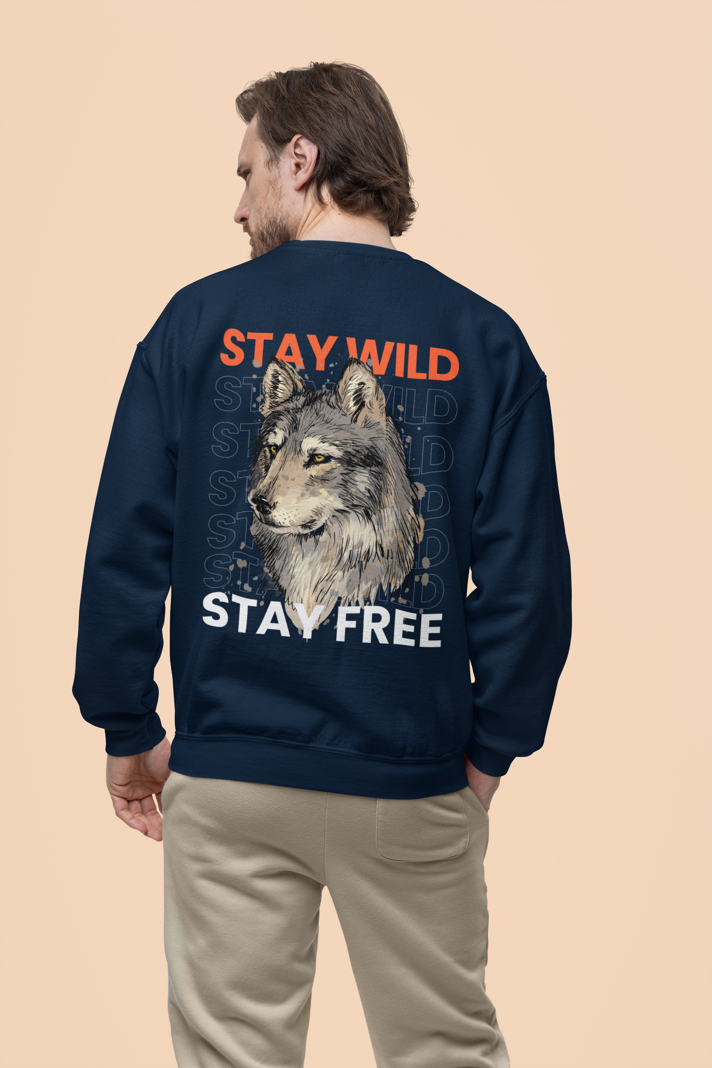Oversized 'STAY WILD' Sweatshirt