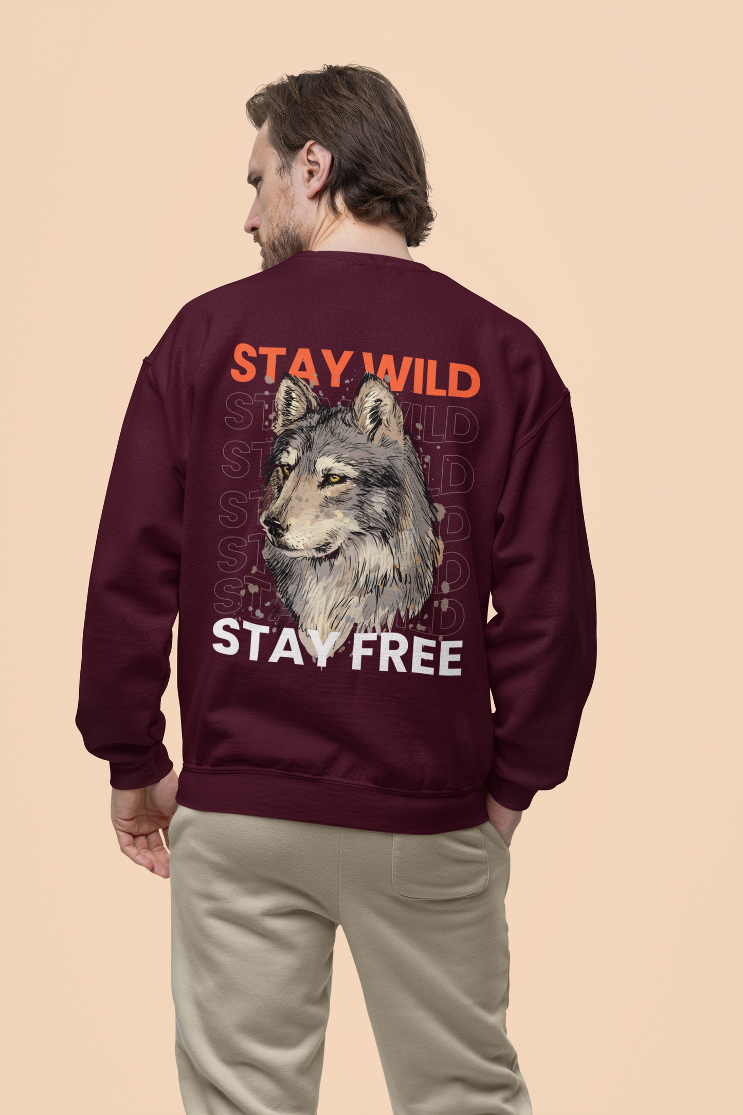 Oversized 'STAY WILD' Sweatshirt