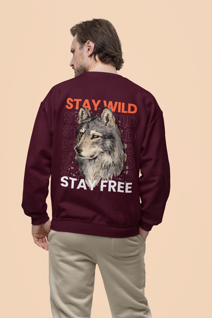 Oversized 'STAY WILD' Sweatshirt
