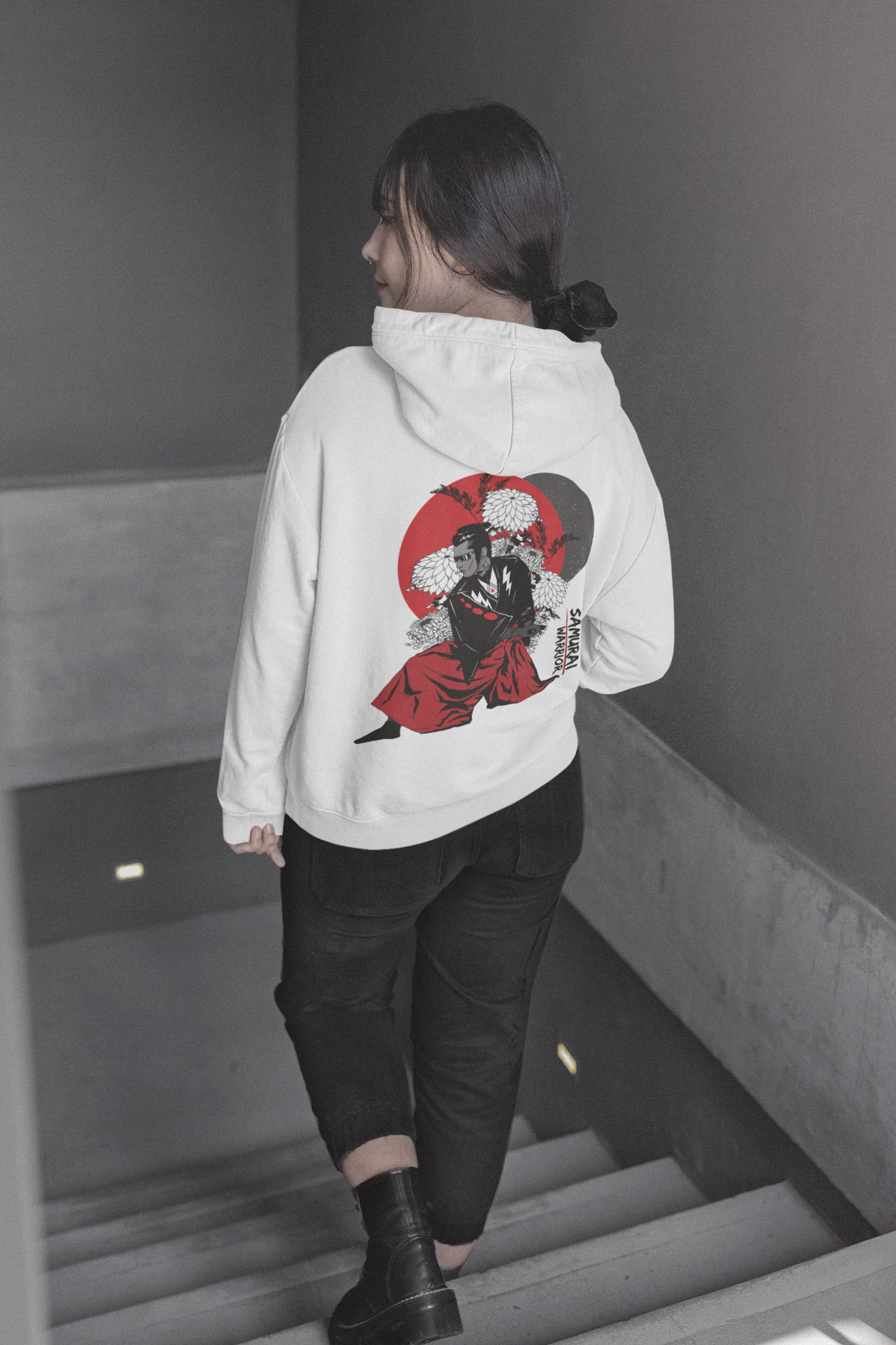 Oversized 'SAMURAI WARRIOR' Hoodie