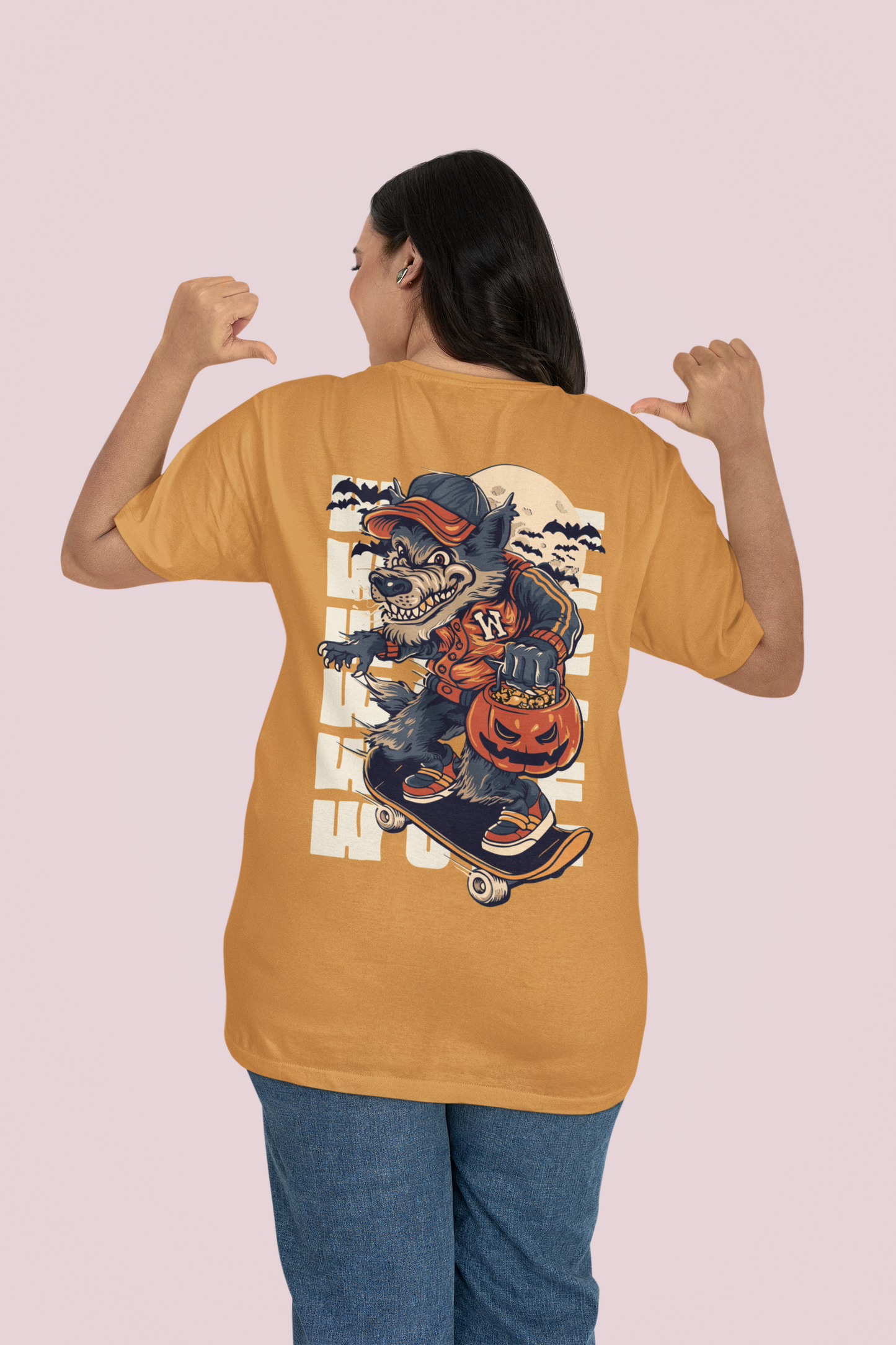 Classic Oversized 'WOLF' T-Shirt