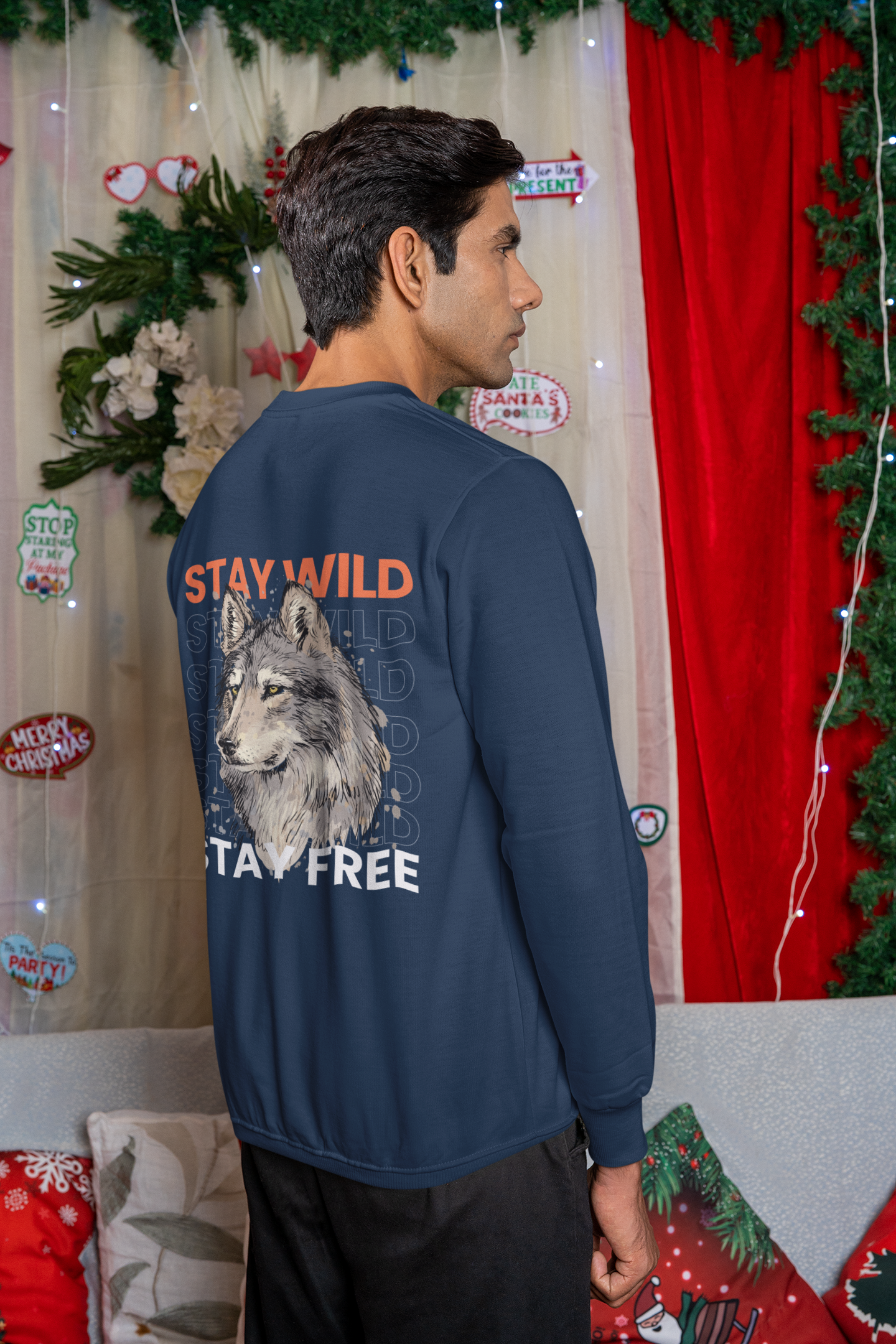 Oversized 'STAY WILD' Sweatshirt
