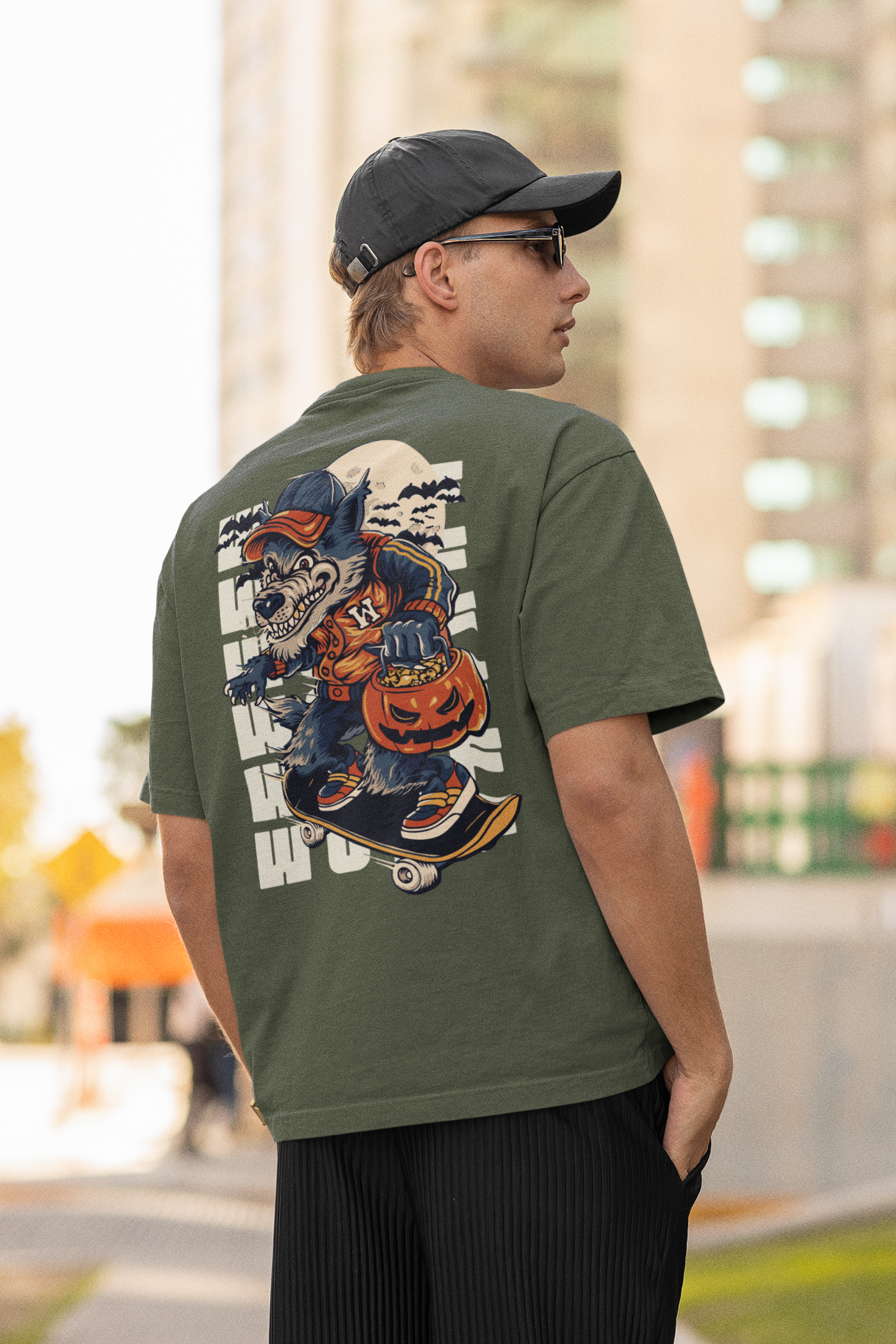 Classic Oversized 'WOLF' T-Shirt