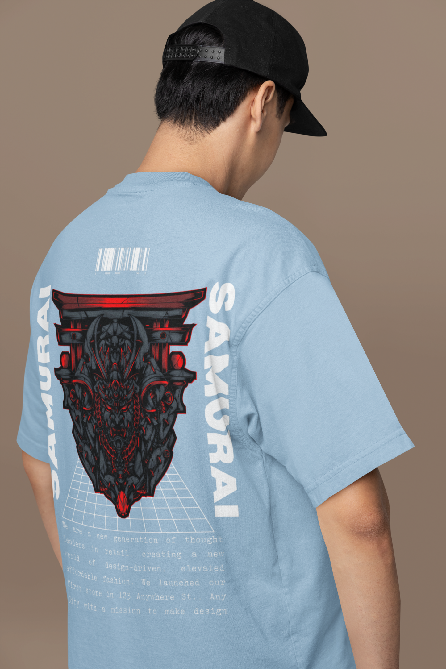 Terry Oversized 'SAMURAI' Tee