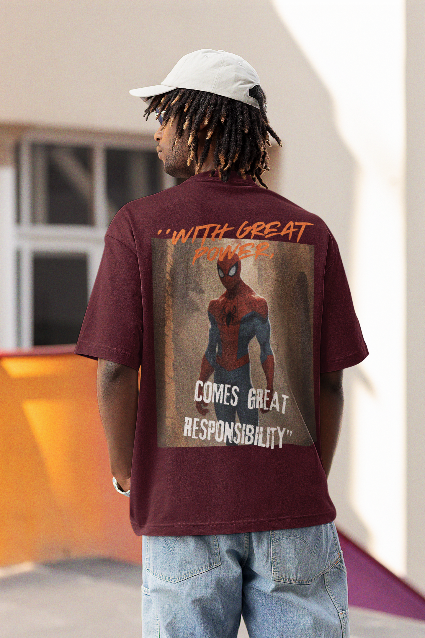 Terry Oversized 'SPIDER-MAN' T-Shirt