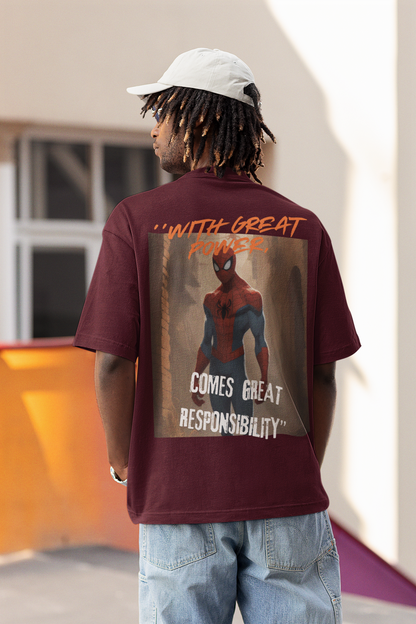 Terry Oversized 'SPIDER-MAN' T-Shirt