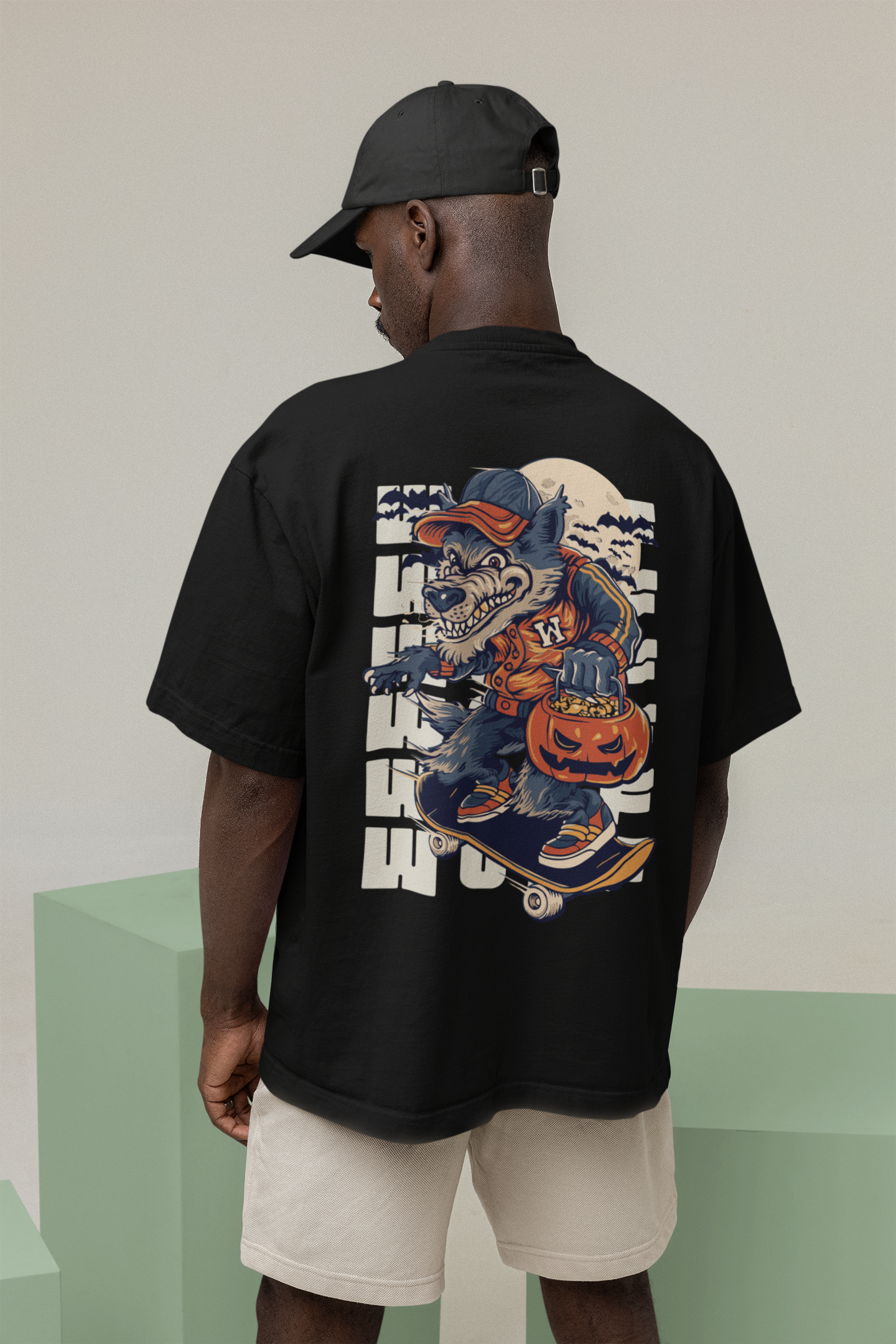 Classic Oversized 'WOLF' T-Shirt