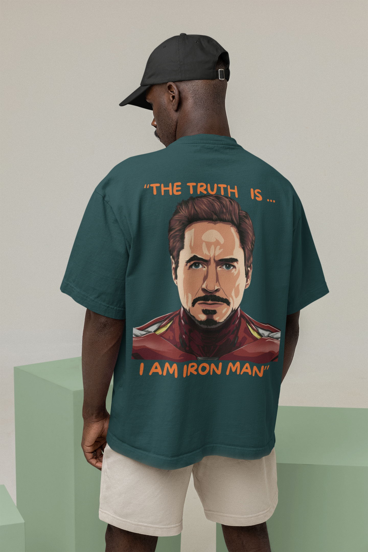 Classic Oversized 'IRON-MAN' T-Shirt