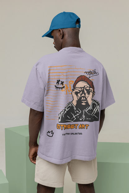Terry Oversized 'STREET ART' T-Shirt