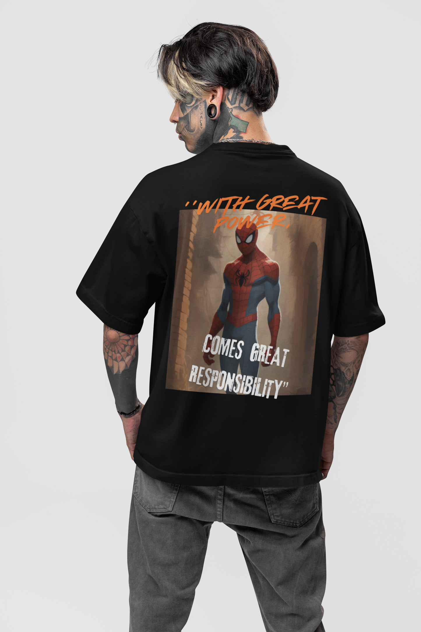Terry Oversized 'SPIDER-MAN' T-Shirt