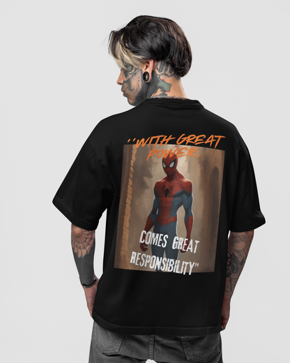 Terry Oversized 'SPIDER-MAN' T-Shirt