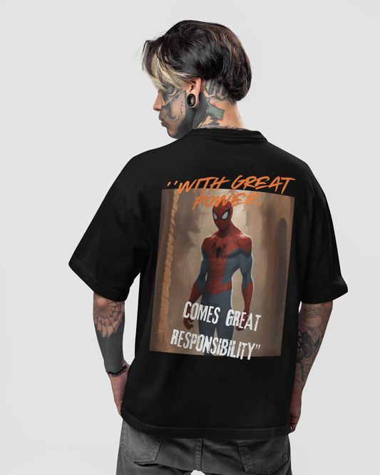 Terry Oversized 'SPIDER-MAN' T-Shirt