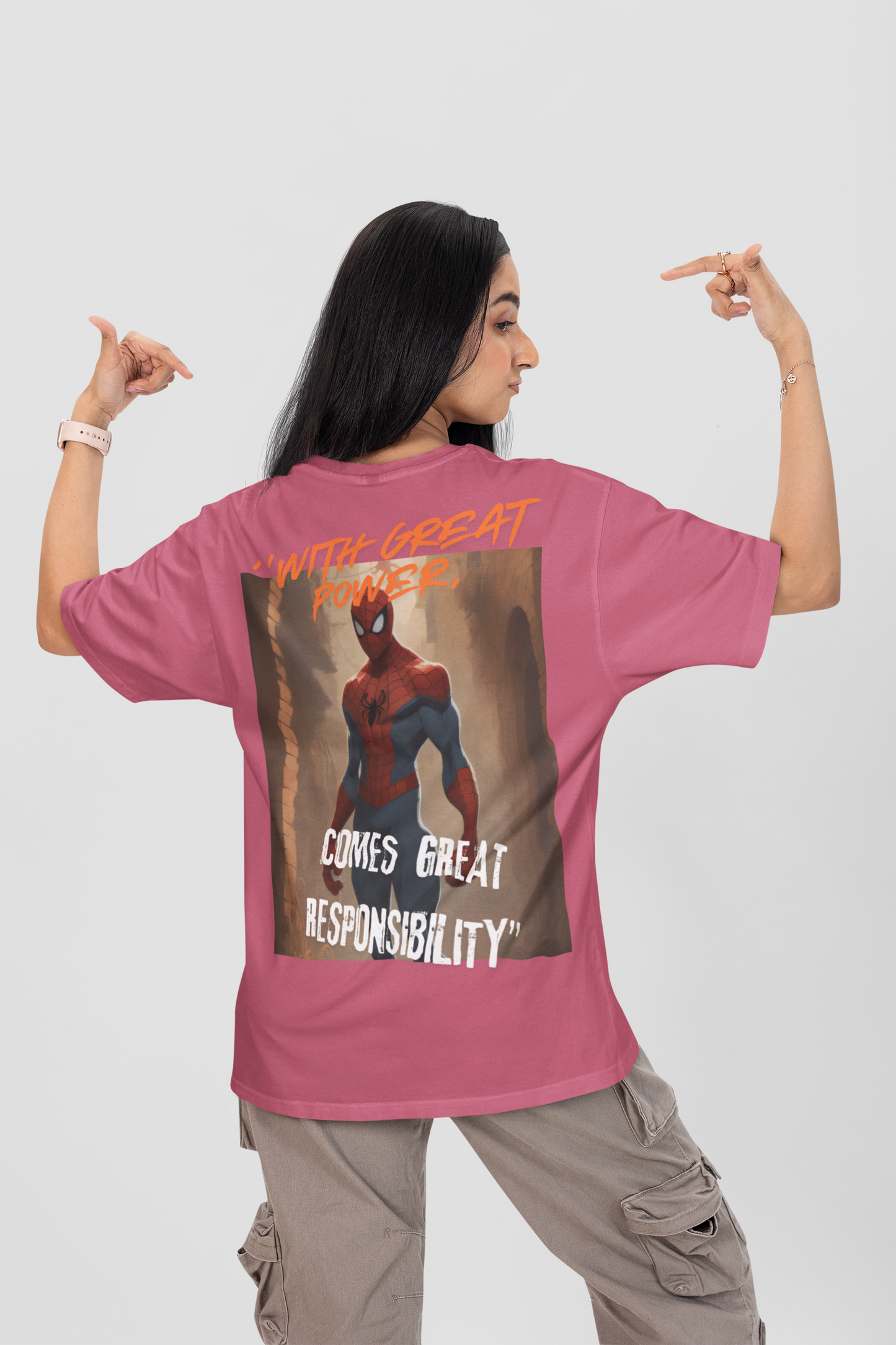 Terry Oversized 'SPIDER-MAN' T-Shirt