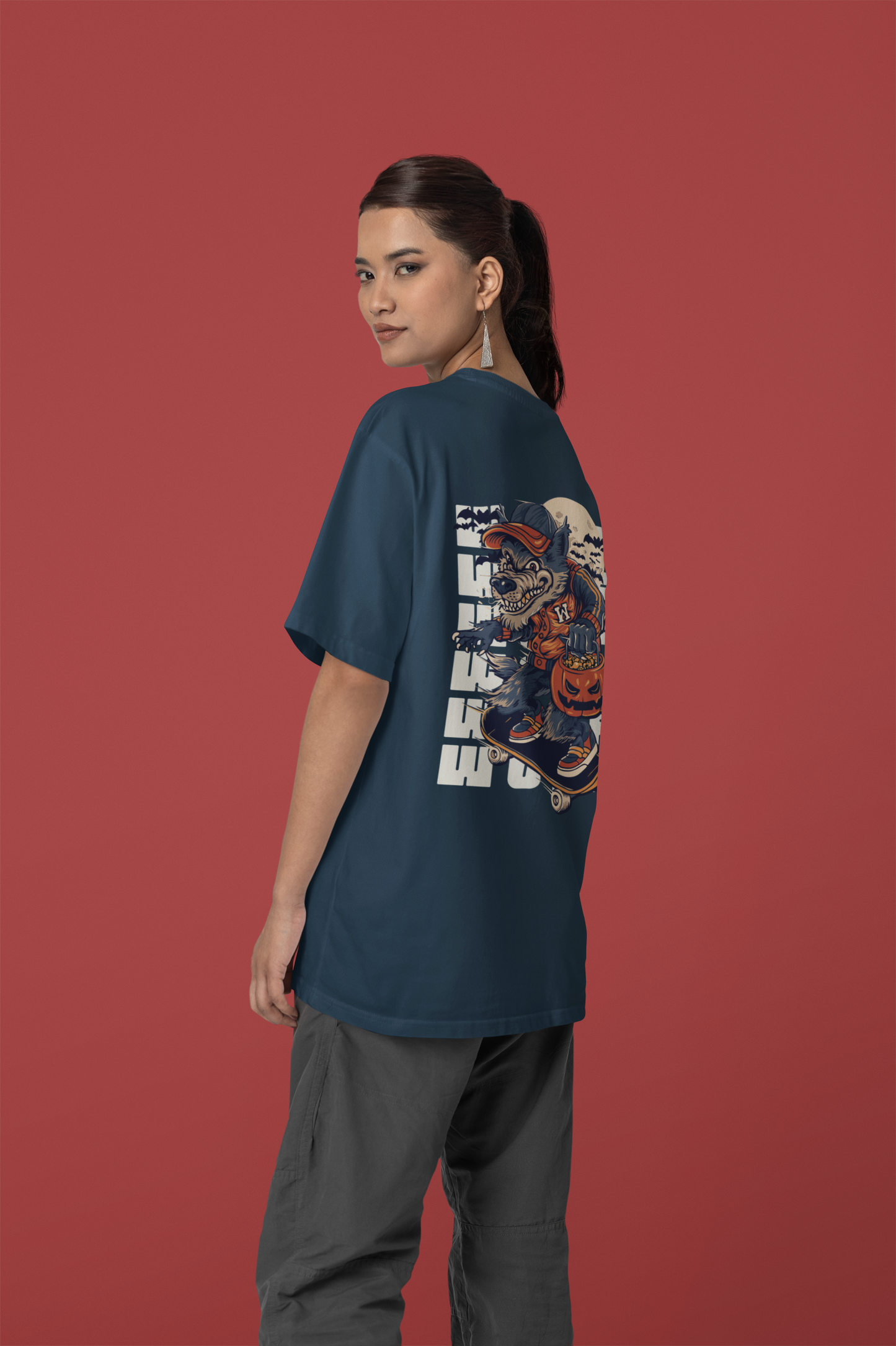 Classic Oversized 'WOLF' T-Shirt