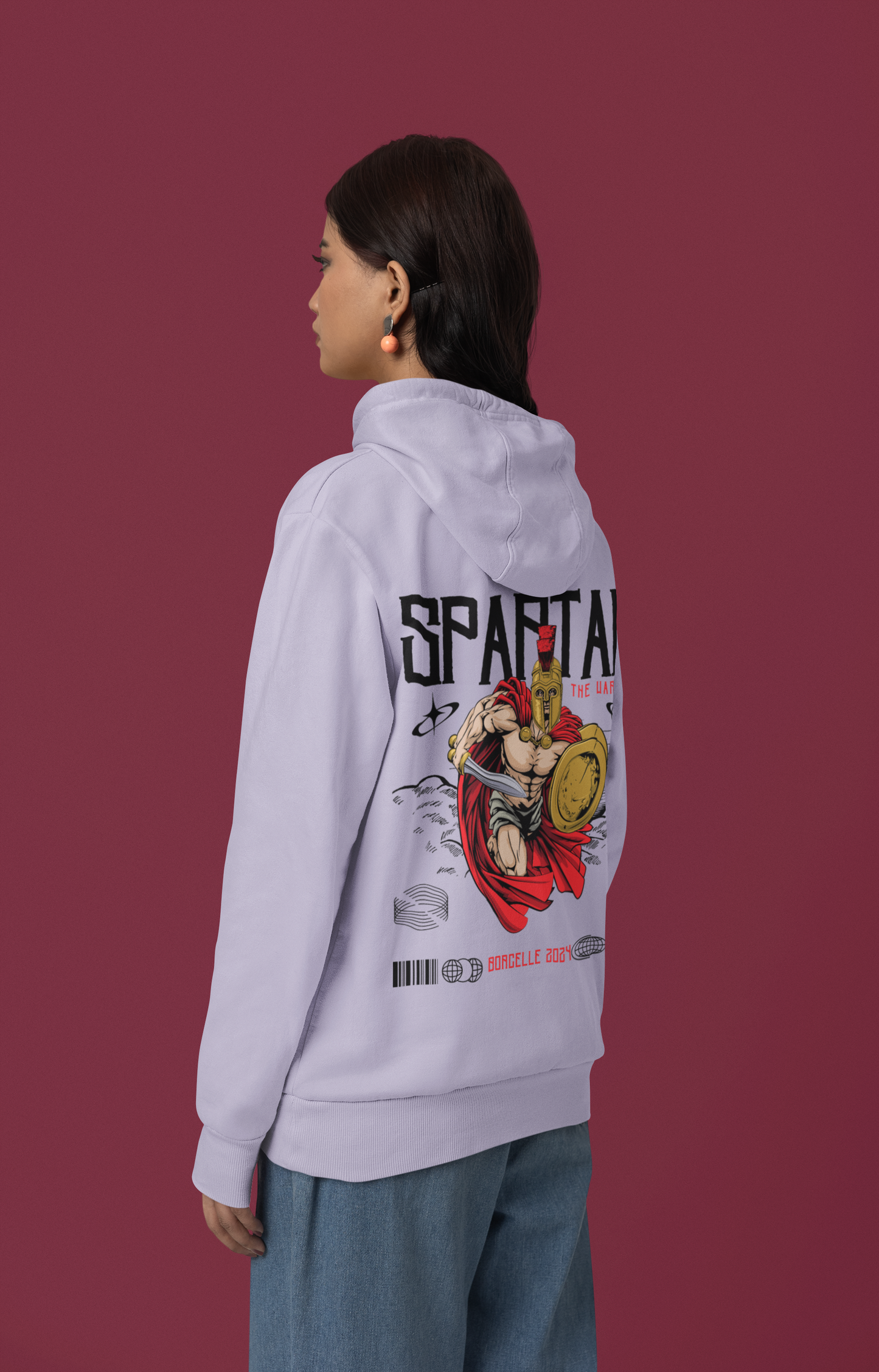 Oversized 'SPARTAN' Hoodie