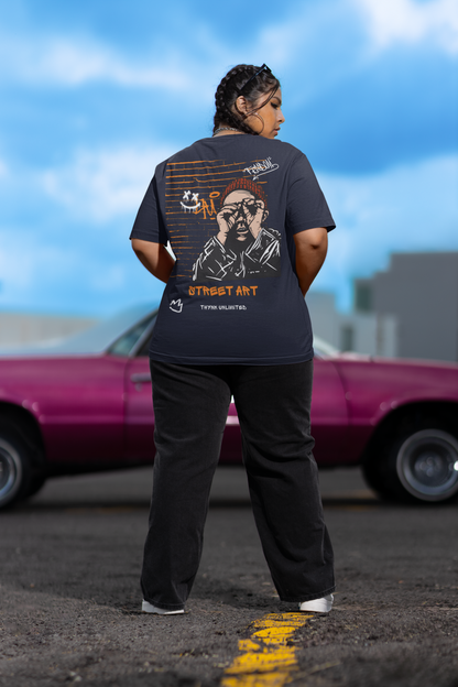 Terry Oversized 'STREET ART' Tee