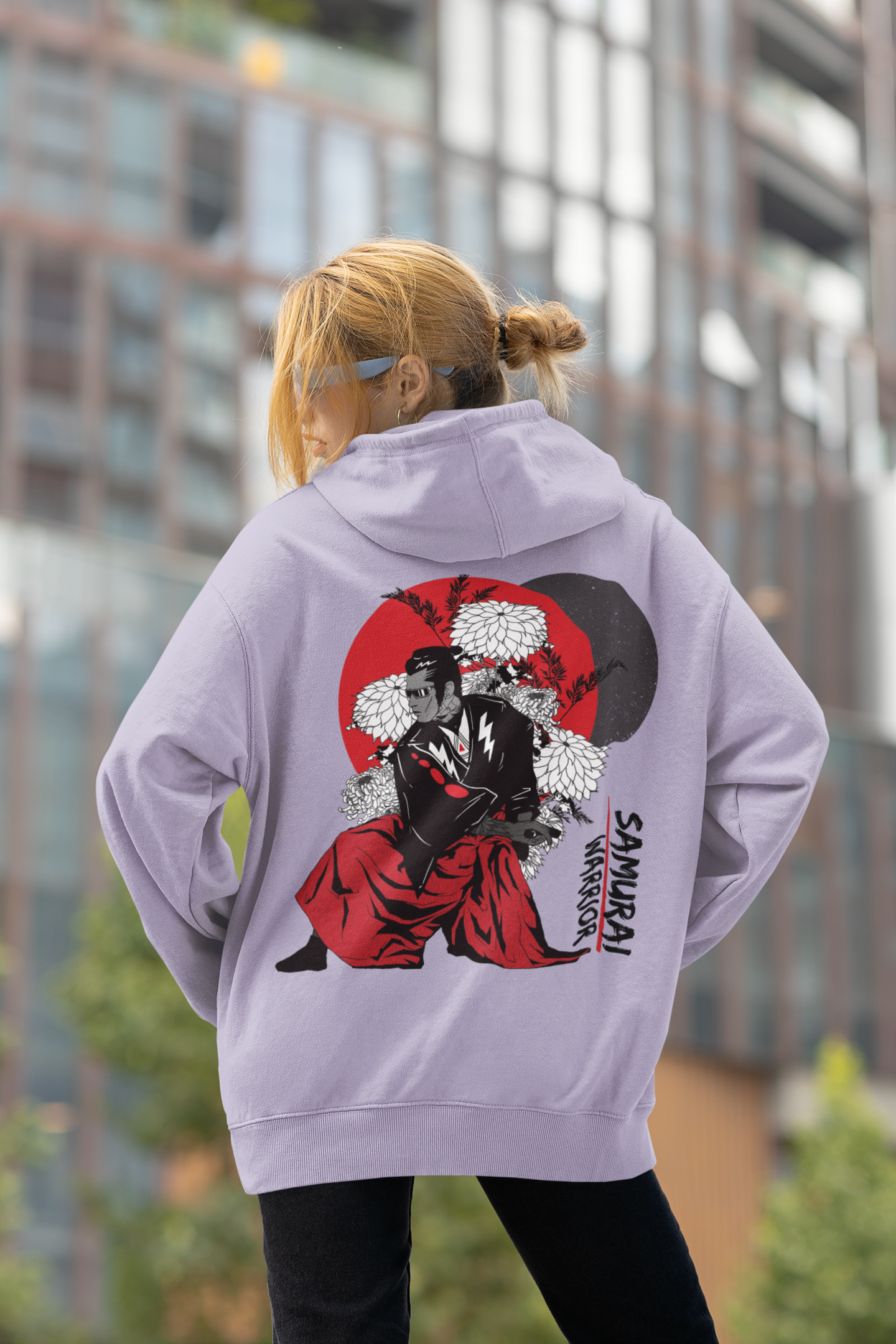 Oversized 'SAMURAI WARRIOR' Hoodie