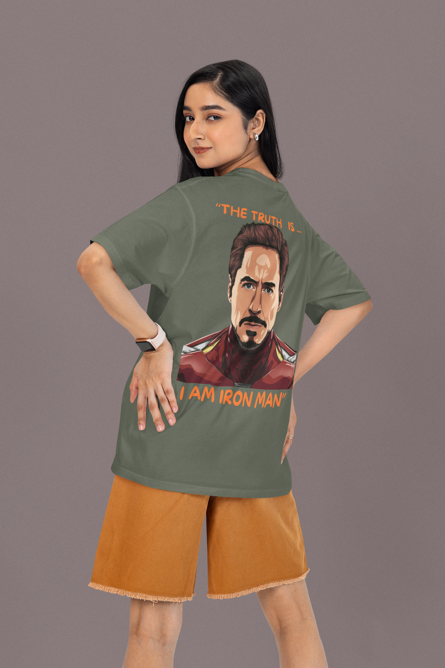 Classic Oversized 'IRON-MAN' Tee