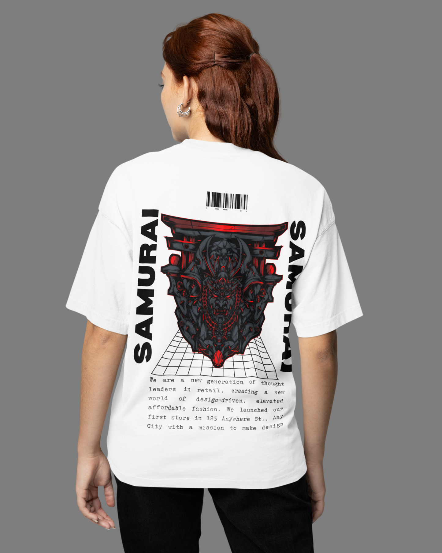 Terry Oversized 'SAMURAI' T-Shirt