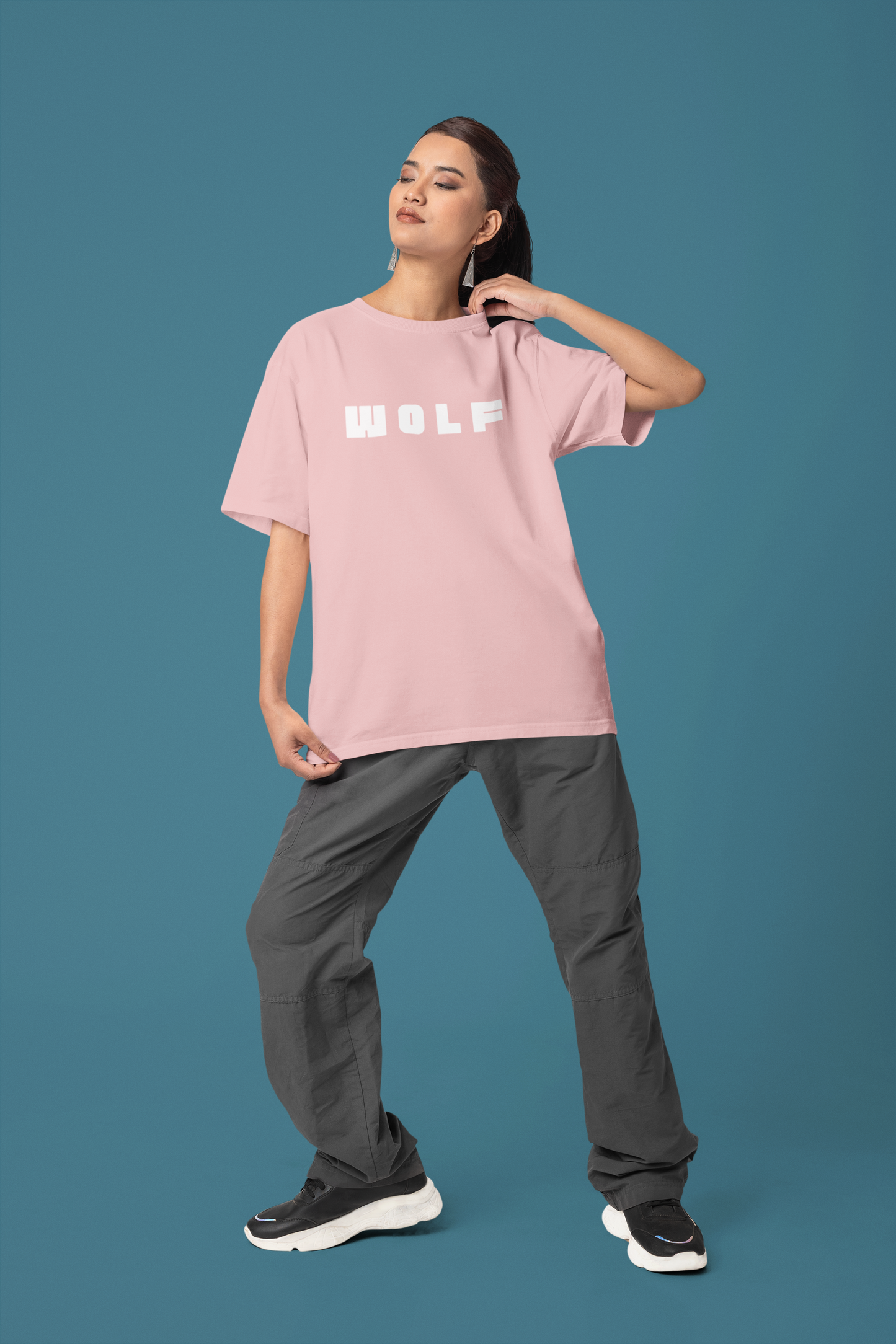 Classic Oversized 'WOLF' T-Shirt