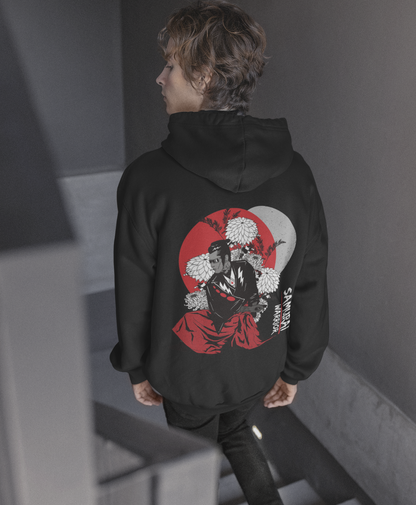 Oversized 'SAMURAI WARRIOR' Hoodie