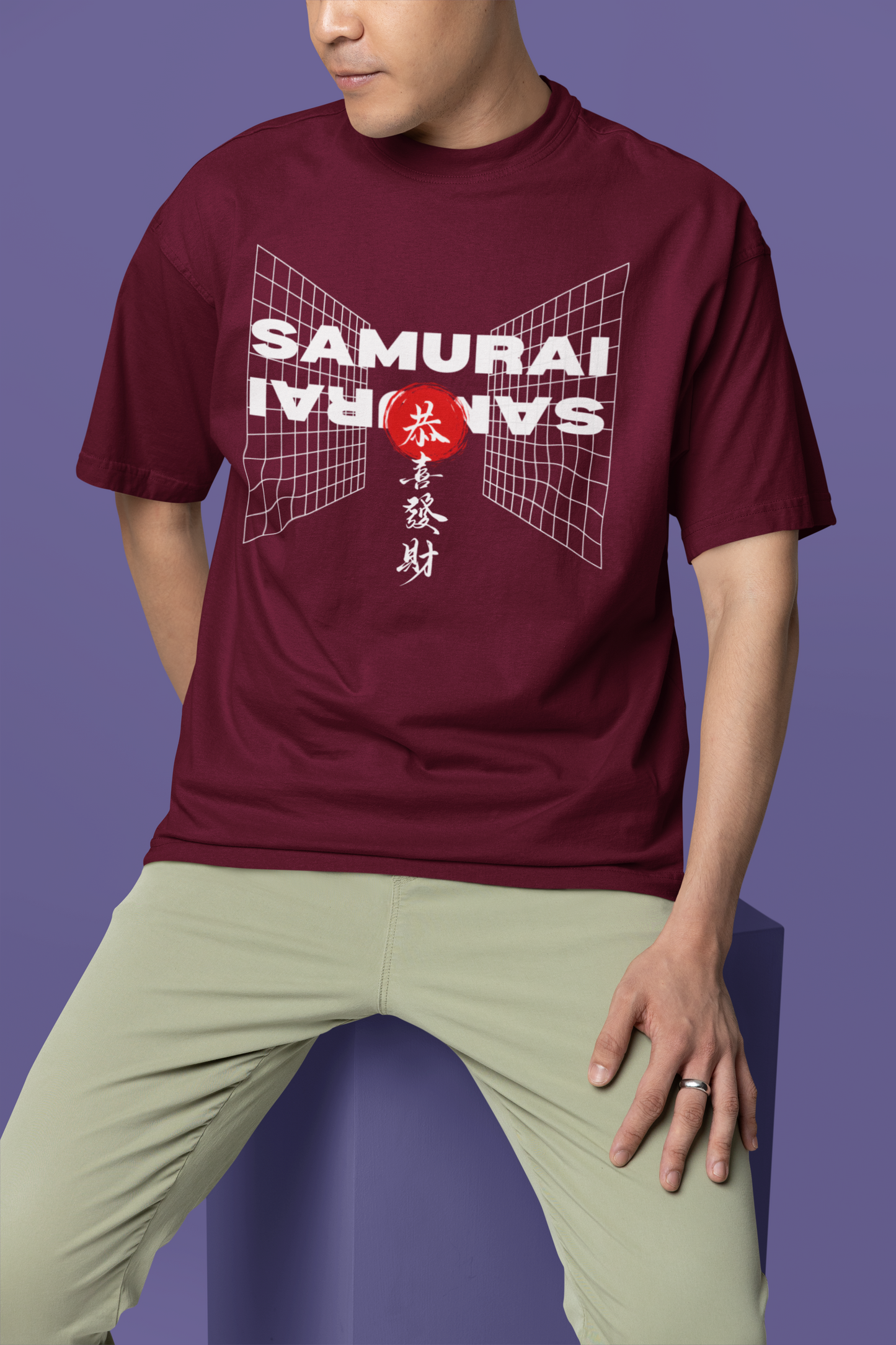 Terry Oversized 'SAMURAI' Tee