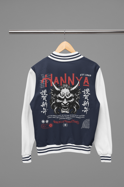 Classic "HANNYA" Varsity Jacket